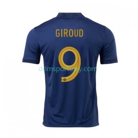 Koszulka Francja Olivier Giroud 9 Domowe Koszulki Piłkarskie World Cup 2022 Krótki Rękaw